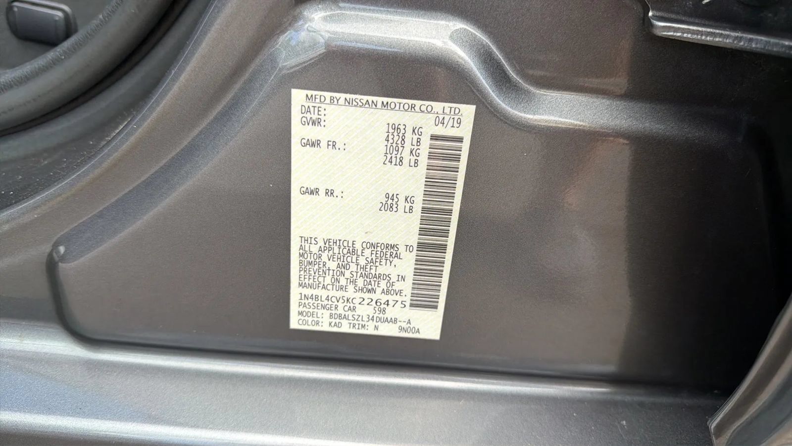 Used 2019 Nissan Altima 2.5 SR w/ SR Premium Package FWD image 20