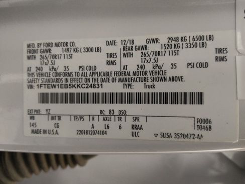 Used 2019 Ford F150 XL w/ XL Power Equipment Group AWD/4WD image 33