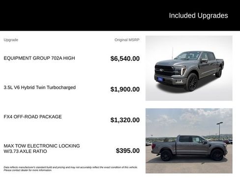 Certified 2025 Ford F150 Platinum w/ Equipment Group 702A High AWD/4WD image 5