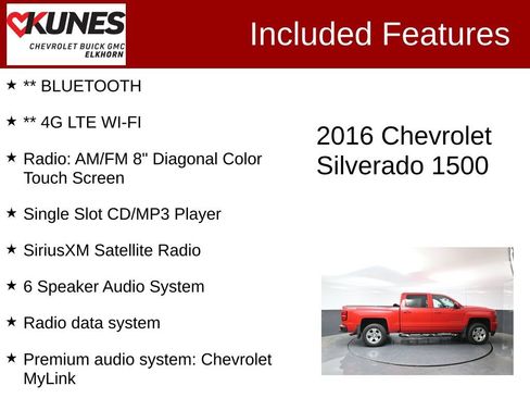 Used 2016 Chevrolet Silverado 1500 LT w/ All Star Edition AWD/4WD image 3