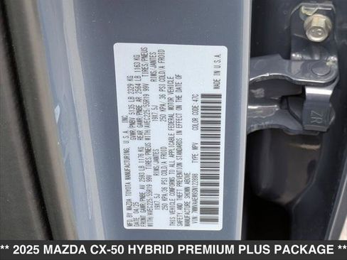 New 2025 MAZDA CX-50 2.5 Hybrid w/ Weather Package image 15