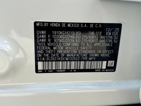 New 2026 Honda HR-V LX image 28