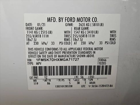 Used 2021 Ford Explorer XLT RWD image 25