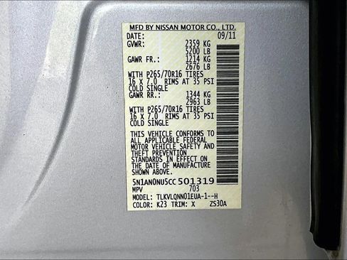 Used 2012 Nissan Xterra X RWD image 15