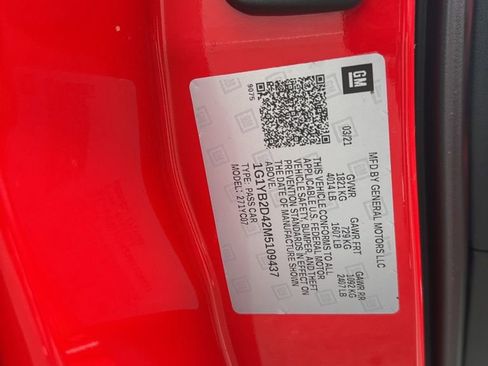 Used 2021 Chevrolet Corvette Stingray Preferred Cpe w/ 2LT image 13