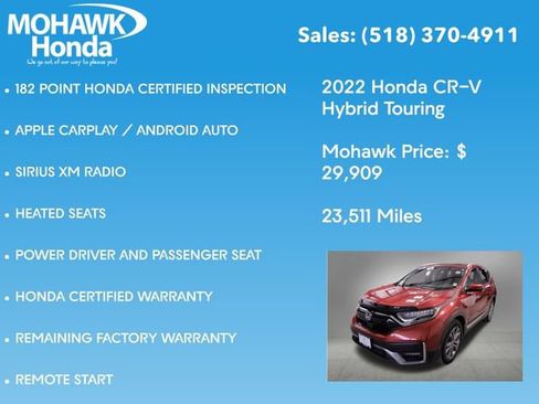 Certified 2022 Honda CR-V Touring image 16