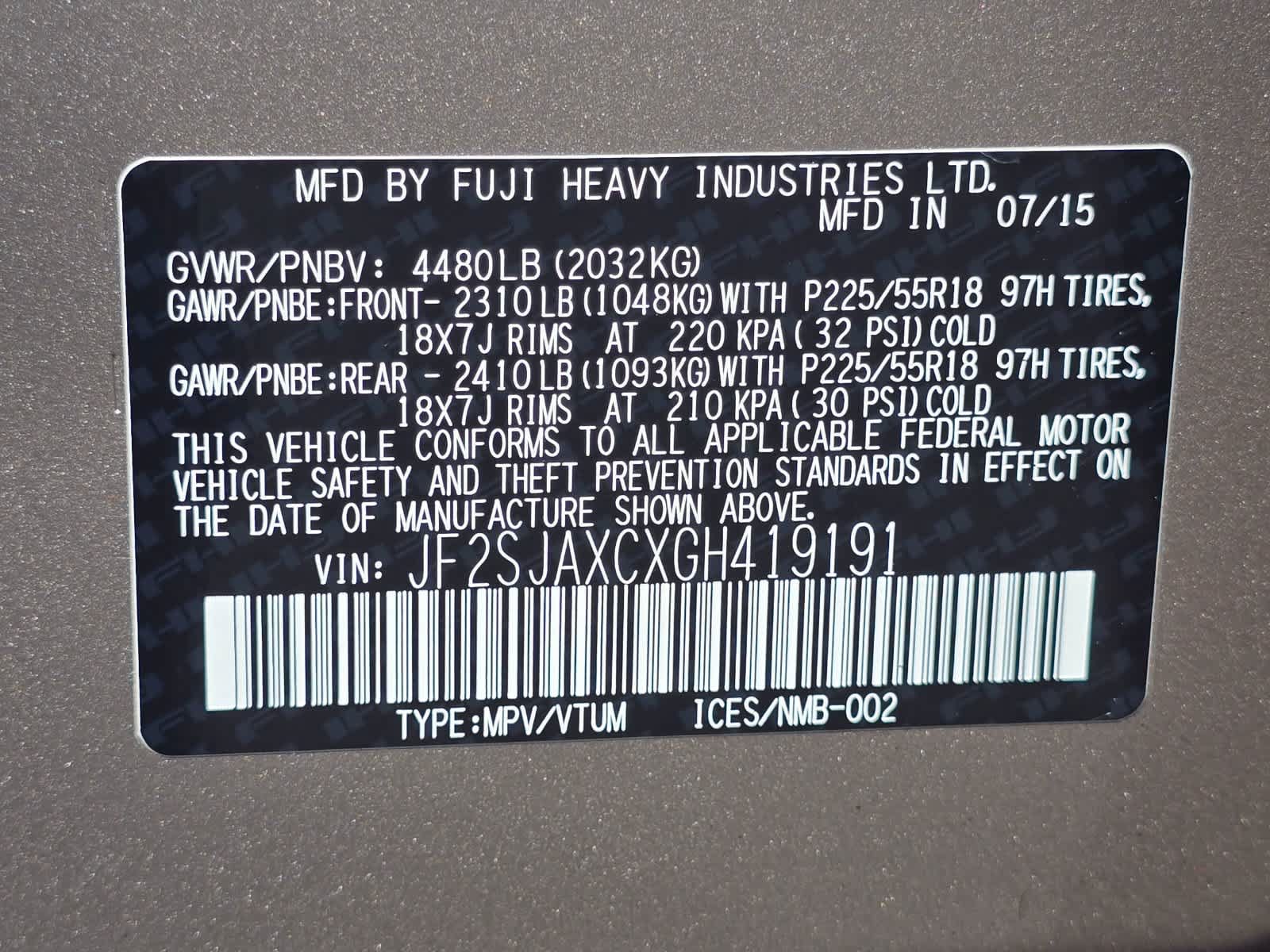 Used 2016 Subaru Forester 2.5i Touring w/ Eyesight & Navigation System AWD/4WD image 32