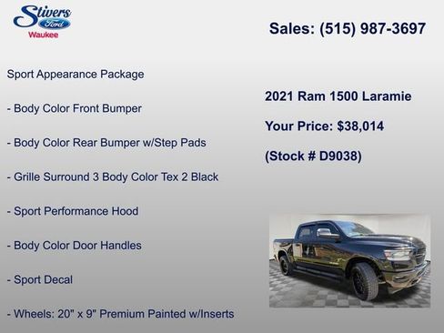 Used 2021 RAM 1500 Laramie AWD/4WD image 17