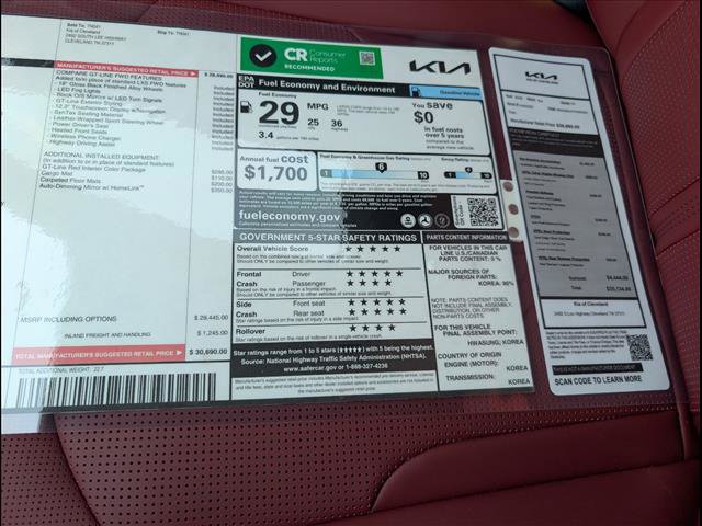 New 2026 Kia K5 GT-Line w/ GT-Line Red Interior Package FWD image 15
