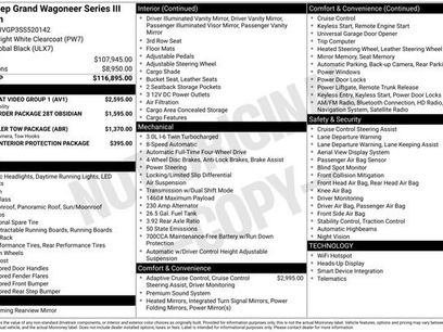 New 2025 Jeep Grand Wagoneer Series III w/ Rear Seat Video Group 1