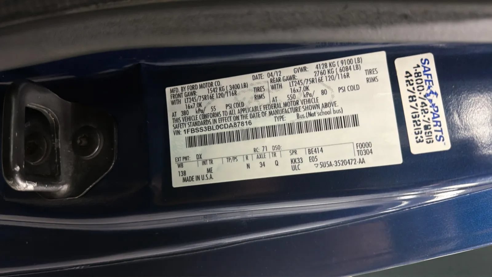 Used 2012 Ford E-350 and Econoline 350 XLT RWD image 23