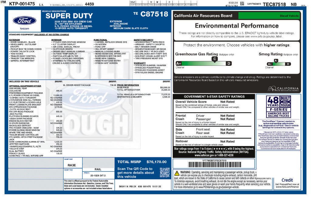 Used 2026 Ford F250 XL w/ STX Appearance Package AWD/4WD image 36
