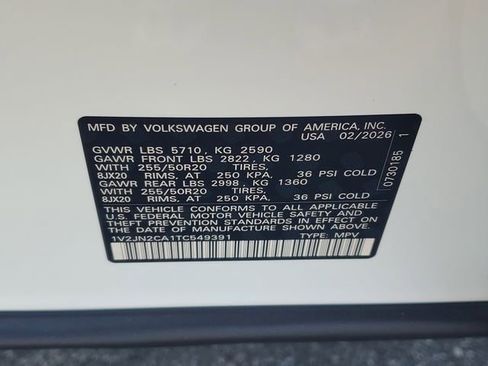 New 2026 Volkswagen Atlas SE FWD image 31