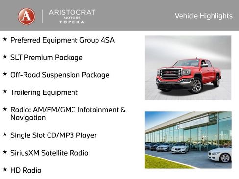 Used 2018 GMC Sierra 1500 SLT w/ SLT Premium Package image 2