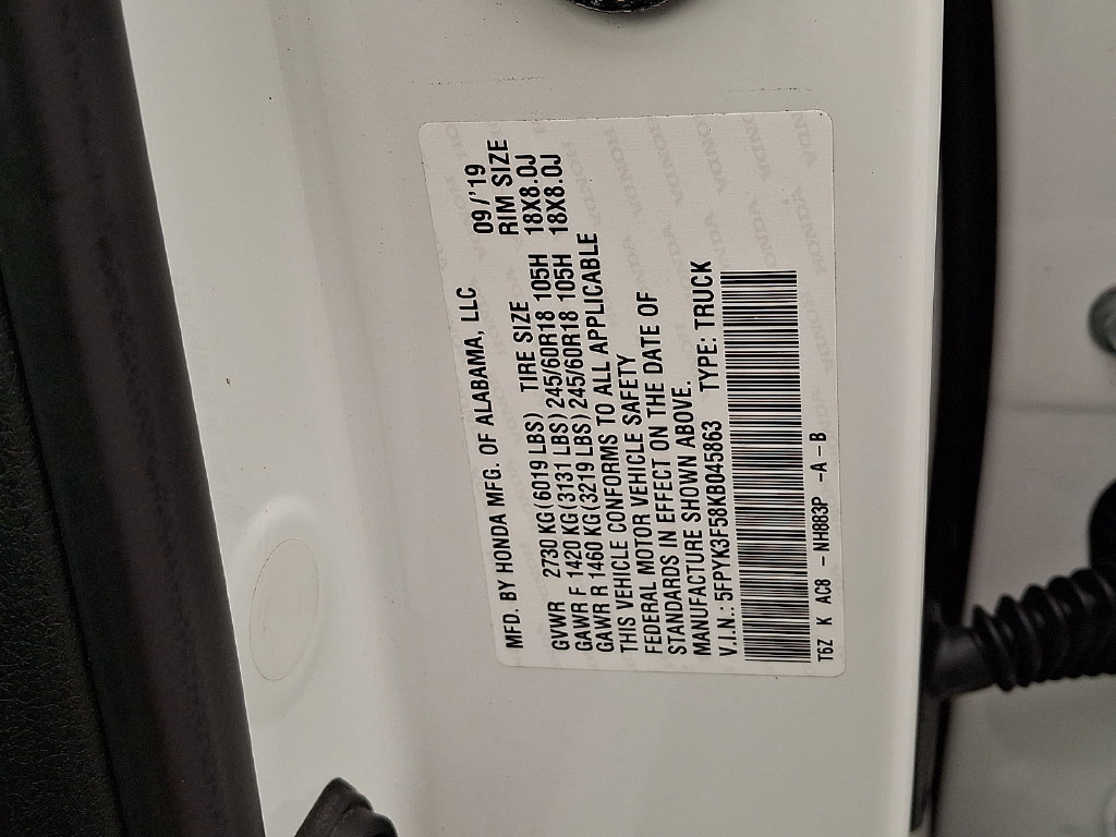 Used 2019 Honda Ridgeline RTL image 26