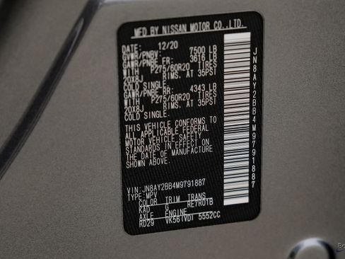 Used 2021 Nissan Armada SL w/ Captain's Chairs Package image 99