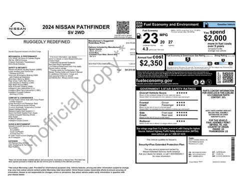 Certified 2024 Nissan Pathfinder SV image 9