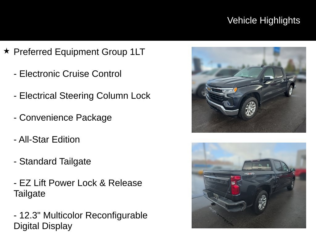 Used 2024 Chevrolet Silverado 1500 LT w/ Leather Package AWD/4WD image 14