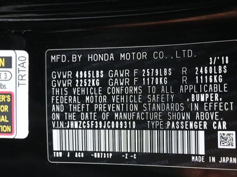 Used 2018 Honda Clarity Touring image 7