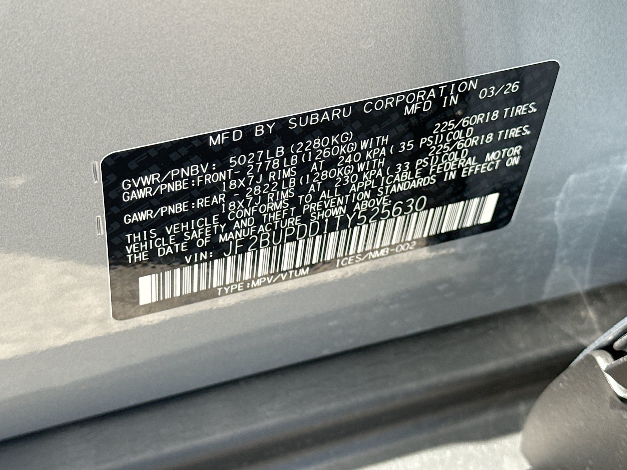 New 2026 Subaru Outback Limited AWD/4WD image 43