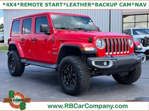 Used 2020 Jeep Wrangler Unlimited Sahara w/ Uconnect 4C Nav & Sound Group AWD/4WD image 1
