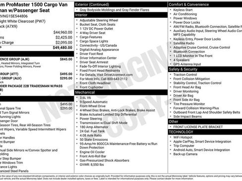 New 2025 RAM ProMaster 1500 w/ Convenience Group image 34