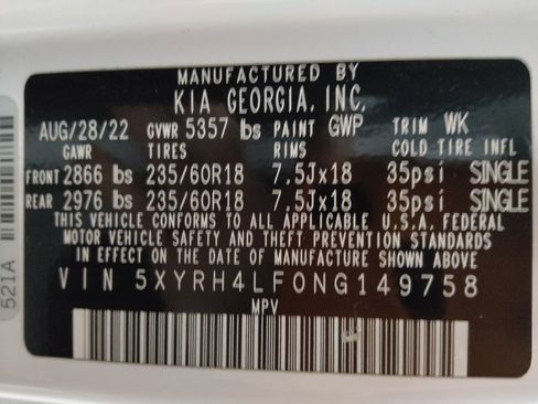 Used 2022 Kia Sorento EX w/ Panoramic Sunroof Package image 33