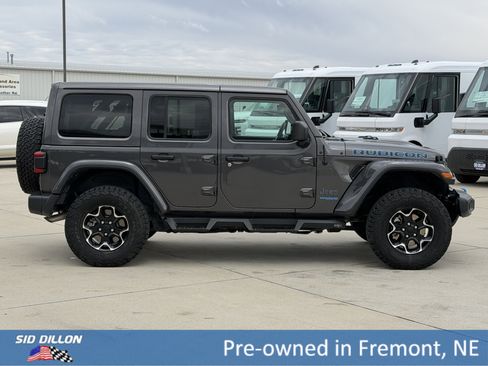 Used 2021 Jeep Wrangler Unlimited Rubicon 4xe w/ Cold Weather Group AWD/4WD image 3