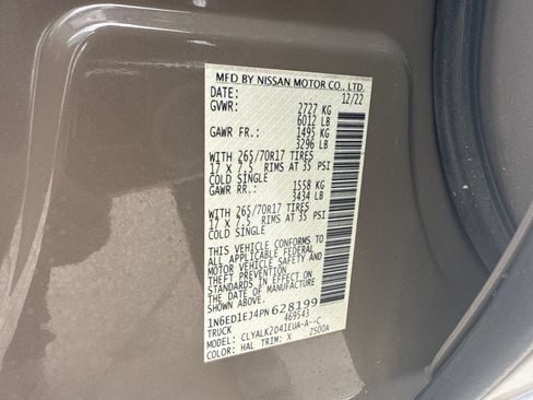 Used 2023 Nissan Frontier Pro-X w/ Technology Package RWD image 27