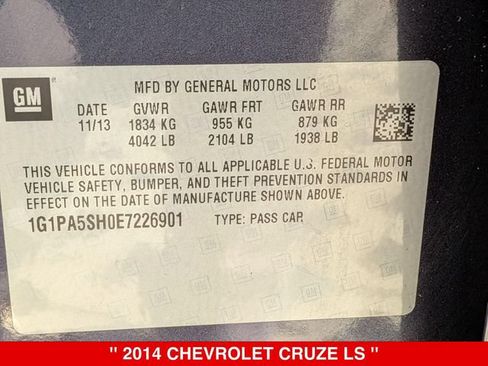 Used 2014 Chevrolet Cruze LS FWD image 34