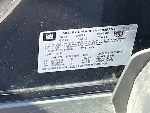 Used 2021 Chevrolet TrailBlazer RS w/ Sun and Liftgate Package image 31