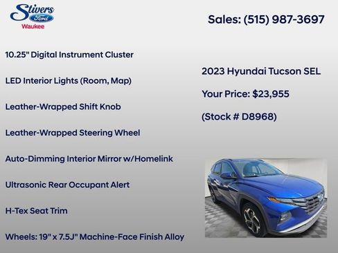 Used 2023 Hyundai Tucson SEL w/ Convenience Package AWD/4WD image 14