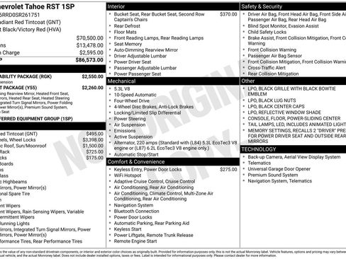 Used 2025 Chevrolet Tahoe RST w/ RST Capability Package AWD/4WD image 15