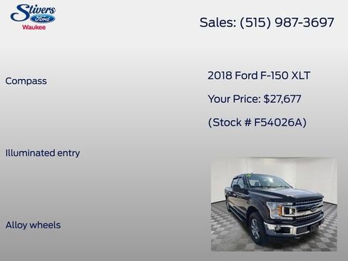 Used 2018 Ford F150 XLT w/ XTR Package AWD/4WD image 16