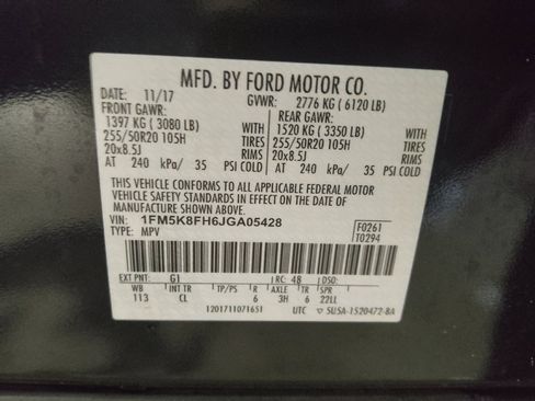 Used 2018 Ford Explorer Limited w/ Equipment Group 301A AWD/4WD image 33