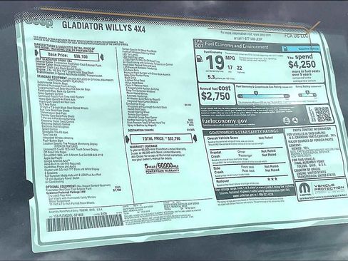 New 2025 Jeep Gladiator Willys image 19