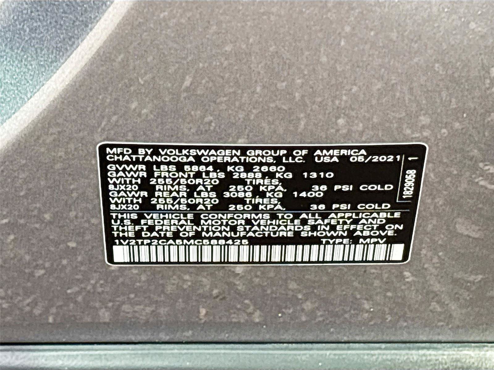 Used 2021 Volkswagen Atlas SEL Premium AWD/4WD image 34