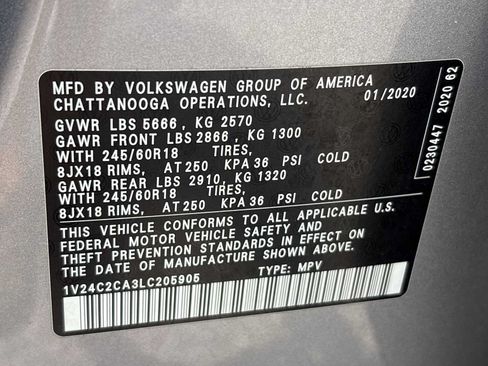 Used 2020 Volkswagen Atlas Cross Sport SE AWD/4WD image 31