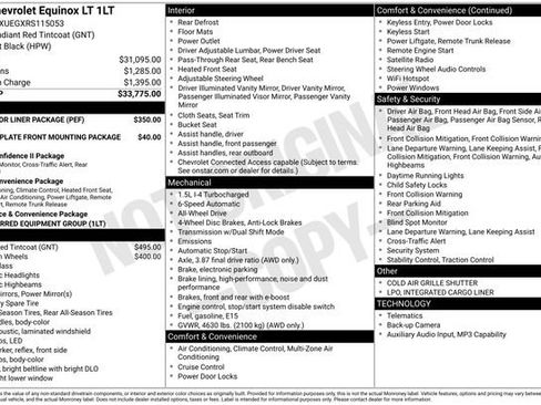 Certified 2024 Chevrolet Equinox LT w/ LPO, Floor Liner Package AWD/4WD image 30