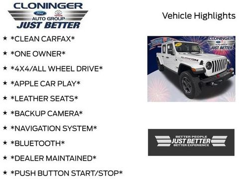 Used 2022 Jeep Gladiator Rubicon w/ LED Lighting Group AWD/4WD image 3