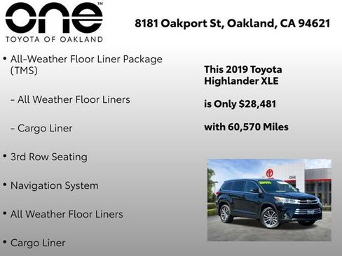 Certified 2019 Toyota Highlander XLE AWD/4WD image 6
