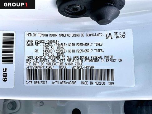 Certified 2023 Toyota Tacoma TRD Sport w/ Technology Package AWD/4WD image 37