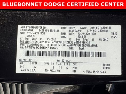 Used 2019 Ford F150 XL w/ Equipment Group 101A Mid RWD image 23