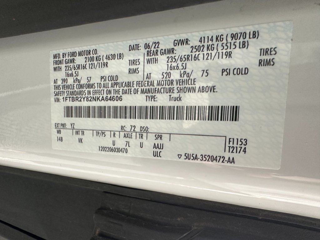 Used 2022 Ford Transit 250 Low Roof AWD w/ Load Area Protection Package image 29