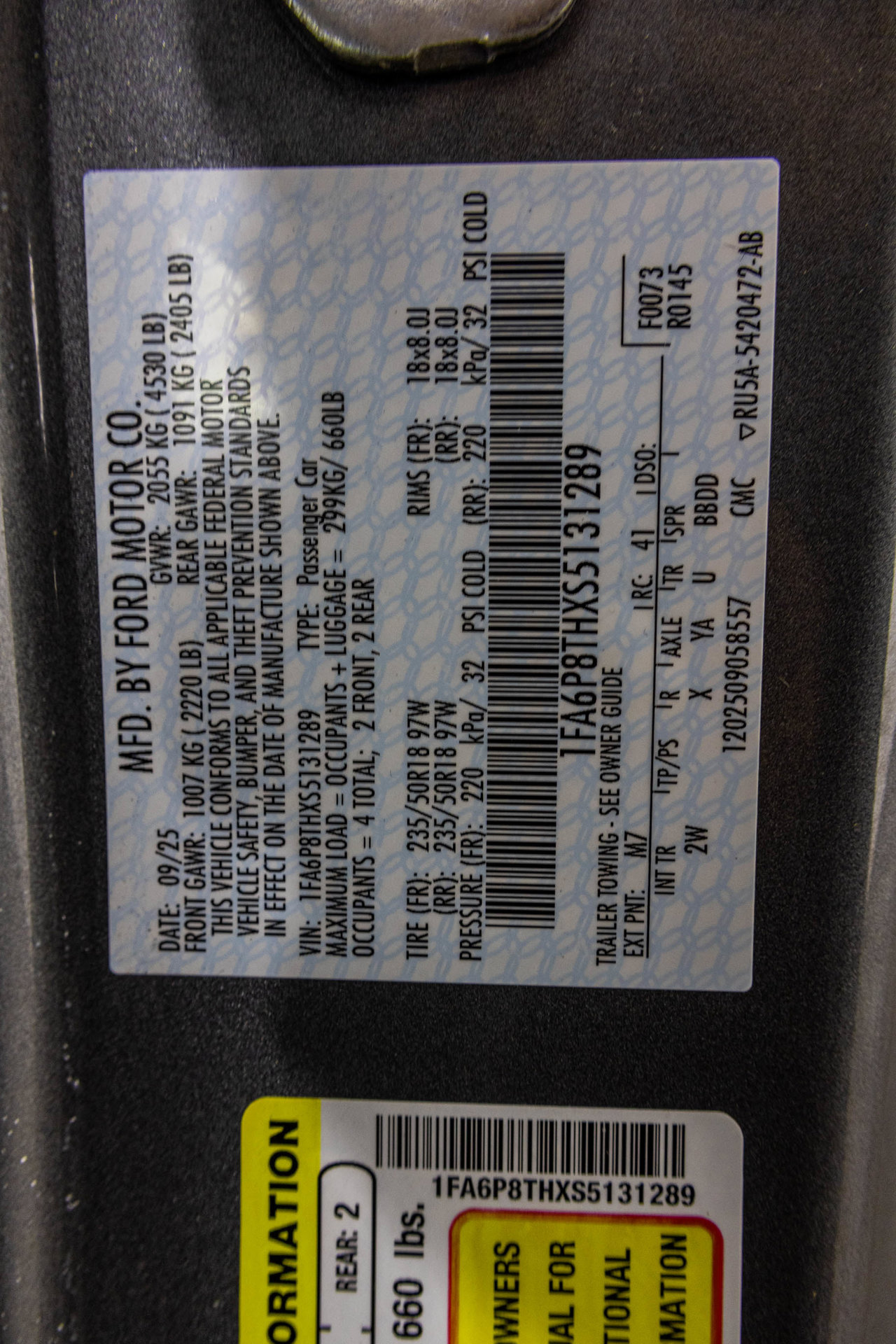 Used 2025 Ford Mustang Coupe RWD image 46