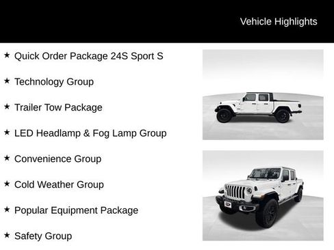 Used 2023 Jeep Gladiator Sport AWD/4WD image 3