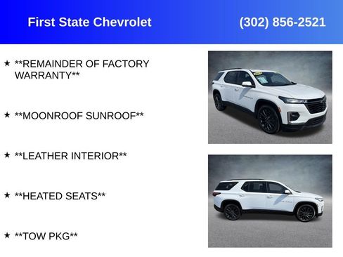 Used 2023 Chevrolet Traverse RS AWD/4WD image 2
