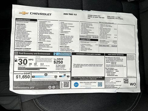 New 2026 Chevrolet Trax LS w/ LS Convenience Package image 12