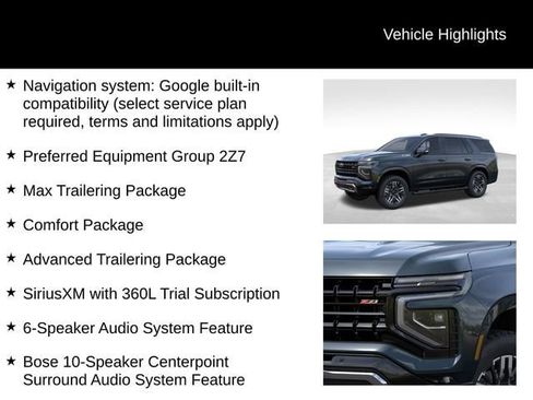New 2026 Chevrolet Tahoe Z71 w/ Comfort Package AWD/4WD image 17