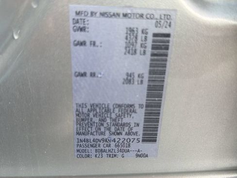 Certified 2024 Nissan Altima 2.5 SV FWD image 18